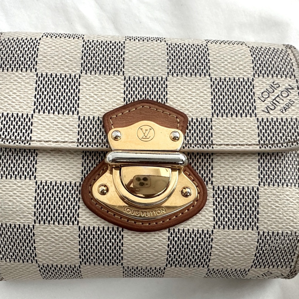 Authentic Louis Vuitton Koala Damier Azur Wallet